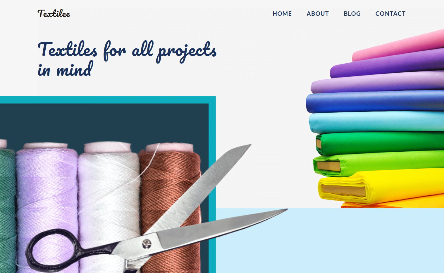 Screenshot of the Textilee website